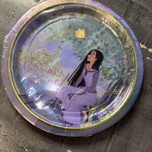 Wish Disney Movie Asha Kids Birthday Party 9" Paper Dinner Plates